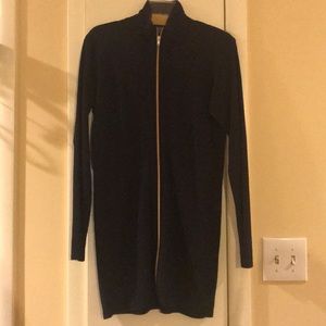 Ellen Tracy Long zip up sweater dress